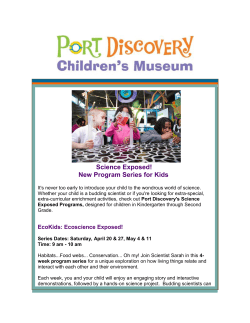 Science Exposed! New Program Series for Kids