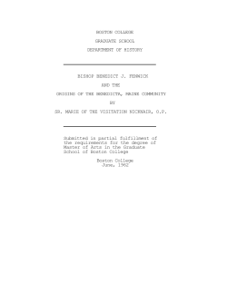 no footnotes - Benedicta Maine, including Sherman, Stacyville