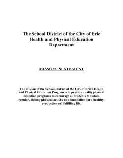 Kindergarten Unit List: Unit One Let`s Get Moving: Locomotor