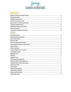 Cooking Instructions