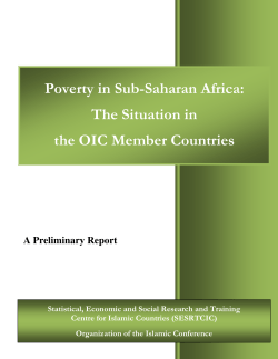 Poverty in Sub-Saharan Africa: The Situation in the OIC