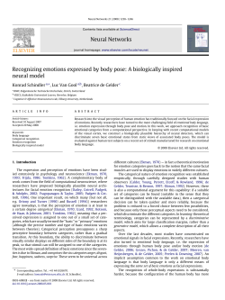 Neural Networks Recognizing emotions expressed by body pose: A