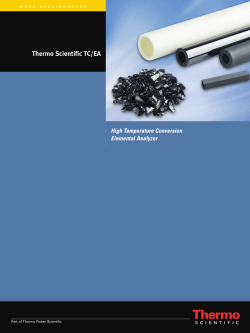 Thermo Scientific TC/EA High Temperature Conversion Elemental