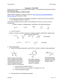 Homework 3 SOLUTION Please put your answers