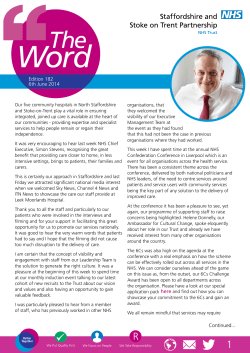 June 6 2014 - Staffordshire and Stoke-On