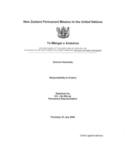 New Zealand - International Coalition for the Responsibility to Protect