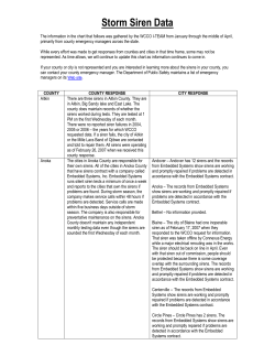 Storm Siren Data