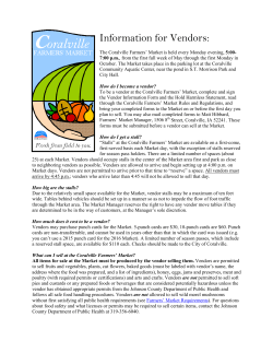 Farmers Market Vendors