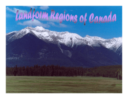 Landform Regions of Canada