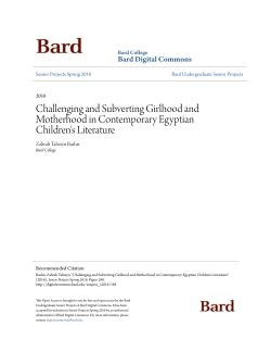 Challenging and Subverting Girlhood and Motherhood in