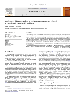 Analysis of different models to estimate energy savings related to