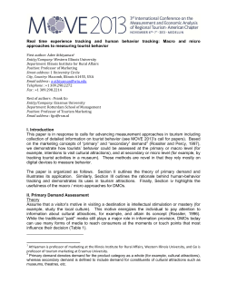 Real time experience tracking and human behavior tracking: Macro
