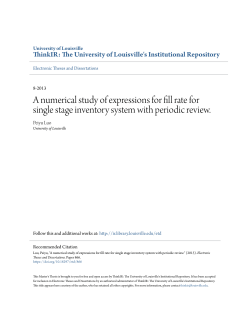 A numerical study of expressions for fill rate for single