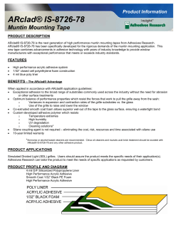 ARclad&reg; IS-8726-78 - Adhesives Research