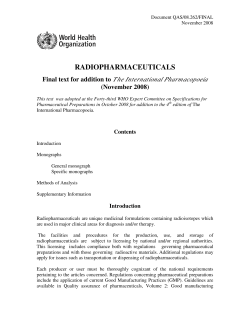 RADIOPHARMACEUTICALS