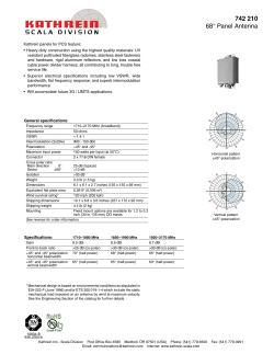 742 210 68&deg; Panel Antenna
