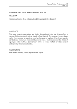 Runway friction performance in NZ