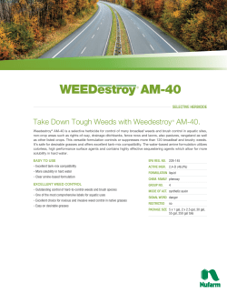 Take Down Tough Weeds with Weedestroy&reg; AM-40.