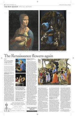 The Renaissance flowers again