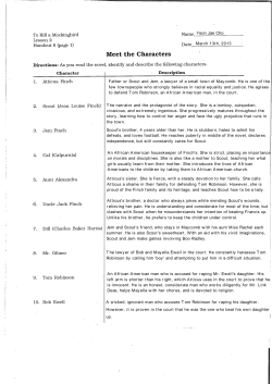 Characterization_ To Kill a Mockingbird