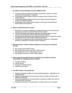 IS-800 Sample Test (Command Only)