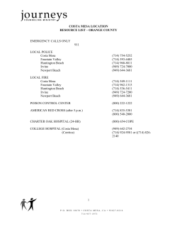 emergency numbers - Journeys Counseling Ministry