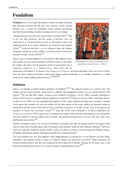 Feudalism - Net Texts