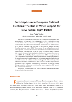 Euroskepticism in European National Elections