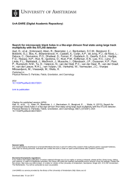 Search for microscopic black holes in a like