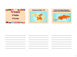 Europe`s Latitude v. US