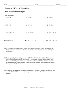 Lesson 3 Extra Practice