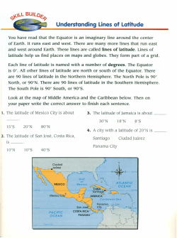 Understanding Lines of Latitude