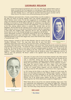 leonard nelson - Australian Variety Theatre Archive