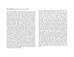 The Judgement (a short-story by aman mojadidi) It`s never really