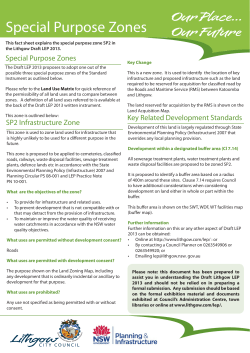Fact Sheet Special Purpose Zones.indd
