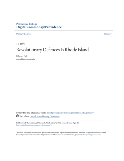 Revolutionary Defences In Rhode Island