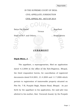 IN THE SUPREME COURT OF INDIA CIVIL