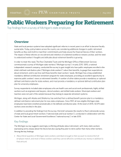 Public Workers Preparing for Retirement