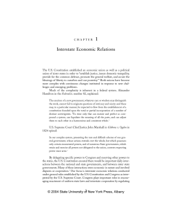 Interstate Economic Relations