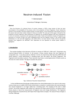 Neutron-induced Fission