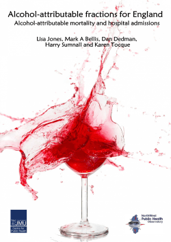 alcohol-attributable fractions for England (pdf