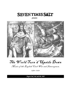 The World Turn`d Upside Down