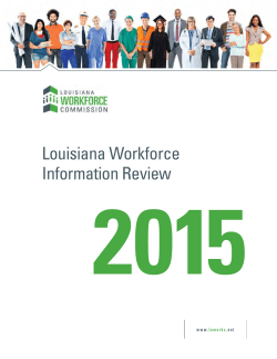 Louisiana Workforce Information Review 2015