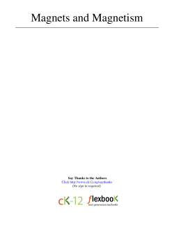 Magnets and Magnetism