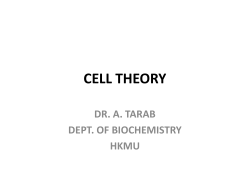 CELL THEORY - HKMU Online