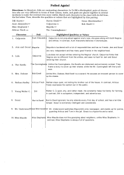 Foil characters_ To Kill a Mockingbird