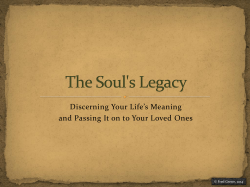 The Soul`s Legacy - Matters of Life and Death