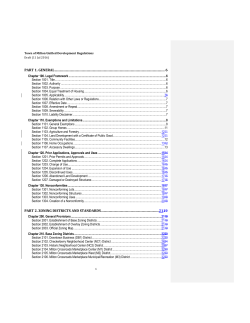 Draft Unified Bylaw - Town of Milton, VT