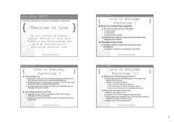 Theories of Love