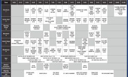 Times 6:00 6:15 6:30 6:45 7:00 7:15 7:30 7:45 8:00 8:15 8:30 8:45 9